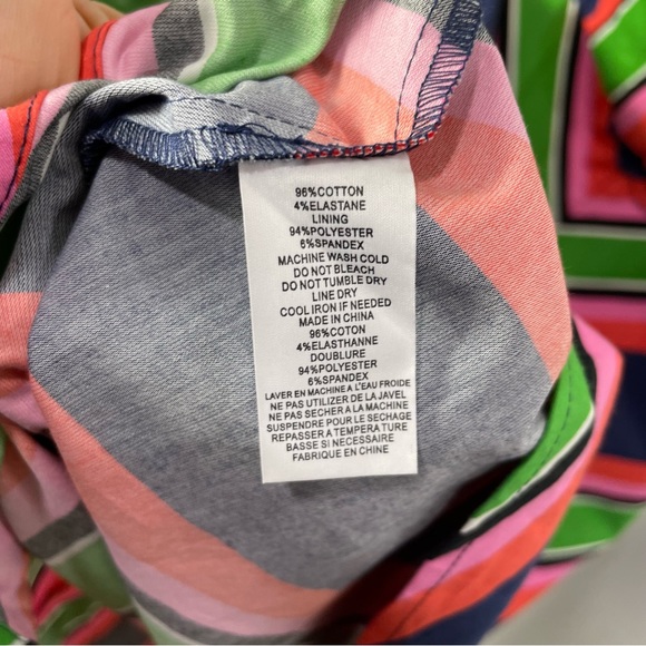 Trina Turk Rhiannon striped multicolored halter dress Sz 2 - Picture 9 of 12